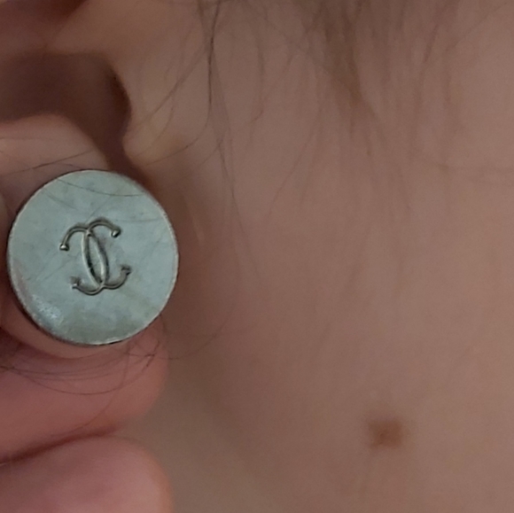 3/$140 CHANEL UPCYCLED EARRINGS ANTIQUE SILVER - Picture 4 of 8